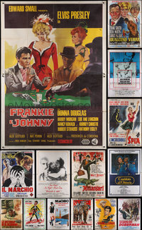 7s0076 LOT OF 19 FOLDED ITALIAN TWO-PANELS 1950s-1980s great images from a variety of movies!