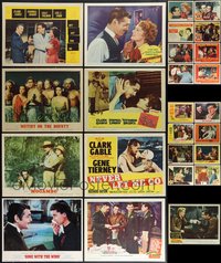 7s0465 LOT OF 25 CLARK GABLE LOBBY CARDS 1940s-1950s Mutiny on the Bounty, Gone with the Wind!