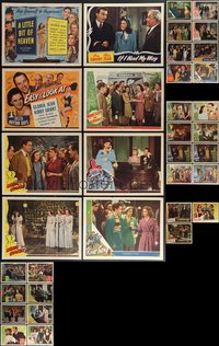 7s0447 LOT OF 35 GLORIA JEAN LOBBY CARDS 1930s-1940s great scenes from several of her movies!