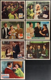 7s0503 LOT OF 7 LINDA DARNELL LOBBY CARDS 1940s-1950s Hangover Square, Forever Amber & more!