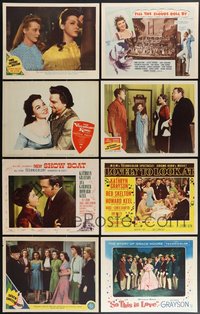 7s0497 LOT OF 9 KATHRYN GRAYSON LOBBY CARDS 1940s-1950s great scenes from several of her movies!