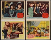 7s0512 LOT OF 4 RITA HAYWORTH LOBBY CARDS 1940s-1950s Tonight & Every Night, Affair in Trinidad!