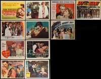 7s0491 LOT OF 11 JOAN FONTAINE LOBBY CARDS 1940s-1950s great images from several of her movies!