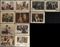 7s0489 LOT OF 11 SILENT LOBBY CARDS 1920s great scenes from a variety of different movies!