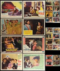 7s0459 LOT OF 28 1940S LOBBY CARDS 1940s great scenes from a variety of different movies!