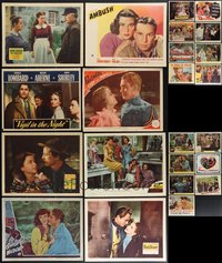 7s0469 LOT OF 23 1940s LOBBY CARDS 1940s great scenes from a variety of different movies!