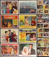 7s0453 LOT OF 32 1950S LOBBY CARDS 1950s great scenes from a variety of different movies!