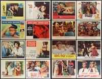 7s0451 LOT OF 32 1960S LOBBY CARDS 1960s great scenes from a variety of different movies!