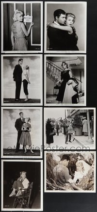 7s0817 LOT OF 8 SANDRA DEE 8X10 STILLS 1950s-1960s great movie scenes, candids & portraits!