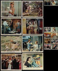 7s0797 LOT OF 17 COLOR 8X10 STILLS 1950s-1970s great scenes from a variety of different movies!