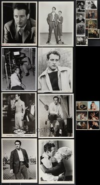 7s0780 LOT OF 22 PAUL NEWMAN COLOR & BLACK & WHITE 8X10 STILLS 1950s-1970s portraits & movie scenes!