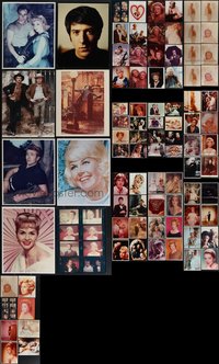 7s0881 LOT OF 96 COLOR REPRO PHOTOS 1980s portraits of a variety of male & female movie stars!