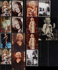 7s0867 LOT OF 14 MARILYN MONROE REPRO PHOTOS & POSTCARDS 1980s-1990s mostly color portraits!