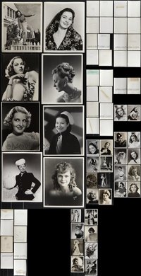 7s0757 LOT OF 34 MOSTLY 1930S-40S 8X10 STILLS OF PRETTY ACTRESSES 1920s-1930s great portraits!