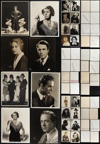 7s0761 LOT OF 31 MOSTLY 1920S-30S DELUXE 8X10 STILLS 1920s-1930s great male & female portraits!