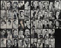 7s0860 LOT OF 48 ARCADE CARDS 1960s great portraits of top male & female Hollywood stars!