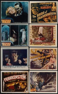 7s0897 LOT OF 19 REPRO PHOTOS OF HORROR/SCI-FI LOBBY CARDS & STILLS 1970s lobby card images & more!