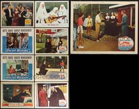 7s0496 LOT OF 9 LOBBY CARDS 1940s-1960s great scenes from a variety of different movies!