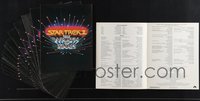 7s0594 LOT OF 15 STAR TREK II SCREENING PROGRAMS 1982 The Wrath of Khan, full cast & crew!