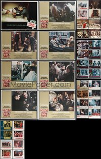 7s0415 LOT OF 58 LOBBY CARDS 1960s-1970s mostly complete sets from a variety of different movies!