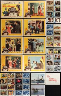 7s0417 LOT OF 57 LOBBY CARDS 1940s-1970s complete & incomplete sets from several movies!