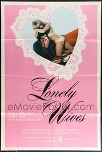 7s0214 LOT OF 30 FOLDED SINGLE-SIDED LONELY WIVES ONE-SHEETS 1973 what makes them do it!