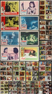 7s0354 LOT OF 152 1960S LOBBY CARDS 1960s incomplete sets from a variety of different movies!