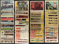 7s0342 LOT OF APPROXIMATELY 275 WAR LOBBY CARDS 1940s-1960s from several different movies!