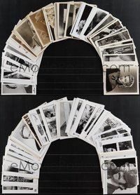 7s0690 LOT OF APPROXIMATELY 240 VERTICAL 8X10 STILLS 1920s-1980s movie scenes & star portraits!