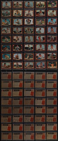 7s0836 LOT OF 40 1955 BOWMAN BASEBALL TRADING CARDS 1955 a variety of different players & teams!