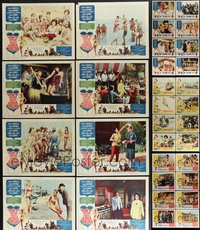 7s0436 LOT OF 40 LOBBY CARDS FROM ANNETTE FUNICELLO BEACH MOVIES 1960s complete sets from 5 movies!