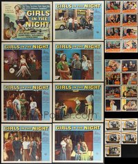 7s0432 LOT OF 45 1950S BAD GIRL LOBBY CARDS 1950s complete & incomplete sets from several movies!