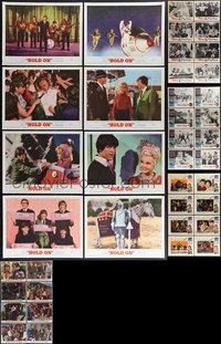 7s0438 LOT OF 40 BRITISH INVASION ROCK 'N' ROLL LOBBY CARDS 1960s complete sets from five movies!