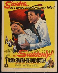 7s0112 LOT OF 28 SUDDENLY WINDOW CARDS 1954 Frank Sinatra is a savage sensation-hungry killer!