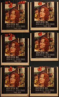 7s0133 LOT OF 6 THIRD MAN WINDOW CARDS 1949 Carol Reed English classic, Joseph Cotten, Valli