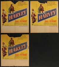 7s0146 LOT OF 3 HARVEY WINDOW CARDS 1950 James Stewart & his imaginary 6 foot tall rabbit friend!