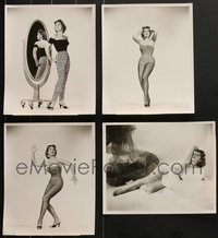 7s0831 LOT OF 4 JOAN SHAWLEE 8X10 STILLS 1950s sexy portraits in skin-tight outfits!