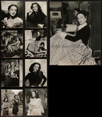 7s0813 LOT OF 9 HEDY LAMARR 8X10 STILLS 1940s-1950s great portraits & scenes from her movies!