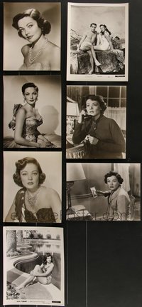 7s0821 LOT OF 7 GENE TIERNEY 8X10 STILLS 1950s great portraits & scenes from her movies!