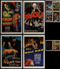 7s0023 LOT OF 10 UNIVERSAL MASTERPRINTS 2001 all the best horror movies including Dracula & Mummy!