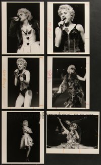 7s0824 LOT OF 6 MADONNA PUBLICITY 8X10 STILLS 1980s performing on stage early in her career!