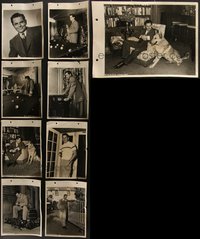 7s0814 LOT OF 9 GLENN FORD KEYBOOK STILLS 1940s great candid images of him relaxing at home & more!