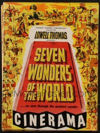 7s0549 LOT OF 12 SEVEN WONDERS OF THE WORLD CINERAMA SOUVENIR PROGRAM BOOKS 1956 Lowell Thomas!