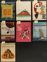 7s0545 LOT OF 16 HARDCOVER SOUVENIR PROGRAM BOOKS 1950s-1960s multiples from 7 different movies!