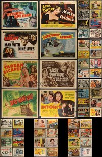 7s0414 LOT OF 59 TITLE CARDS 1940s-1950s great images from a variety of different movies!