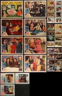 7s0446 LOT OF 35 LOBBY CARDS 1950s-1980s complete & incomplete sets from a variety of movies!