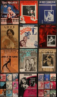 7s0523 LOT OF 28 SHEET MUSIC 1920s-1940s great songs from a variety of different movies & more!