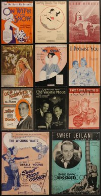 7s0522 LOT OF 29 SHEET MUSIC 1920s-1940s great songs from a variety of different movies & more!