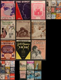 7s0518 LOT OF 33 SHEET MUSIC 1920s-1940s great songs from a variety of different movies & more!