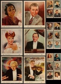 7s0638 LOT OF 22 VICTOR RED SEAL RECORDING ARTIST PROMOTIONAL PHOTOS 1950s art of top musicians!